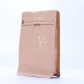 5 pcs Alu Foil Flat Bottom Coffee Packaging Supplies Stand up Kraft Paper Pouch with Valve